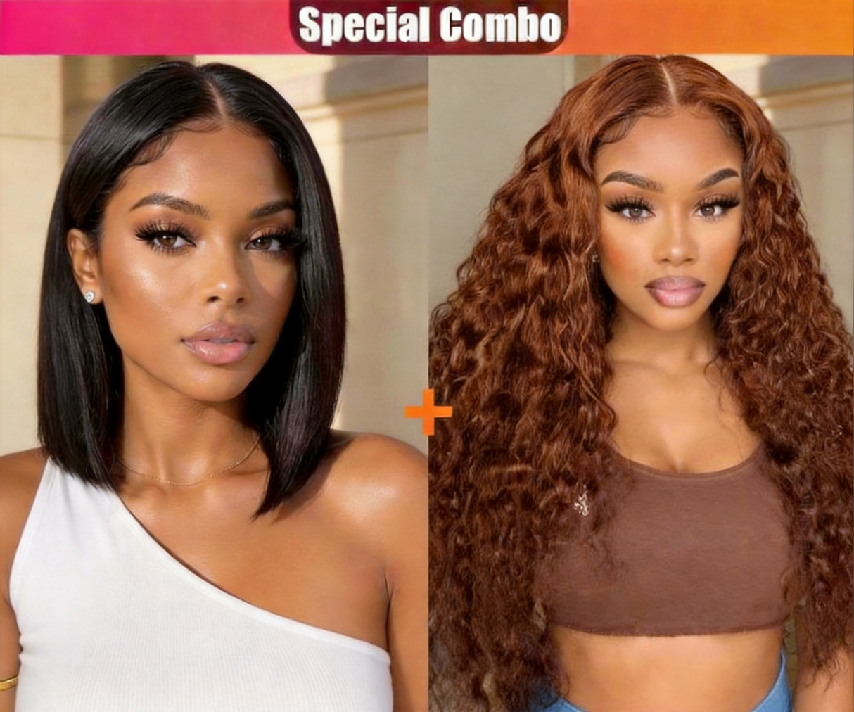 Hot Combo | Emma Glueless 13x4 Full Frontal Bob Wig+ 5x5 Lace Closure Water Wave Human Hair