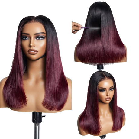 Emma 220% Density Double Drawn 4x4 Glueless Wig Pre Plucked Straight Human Hair