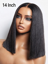 Emma  Glueless  double drawn 4x4 Lace Full Frontal bob Wig Human Hair