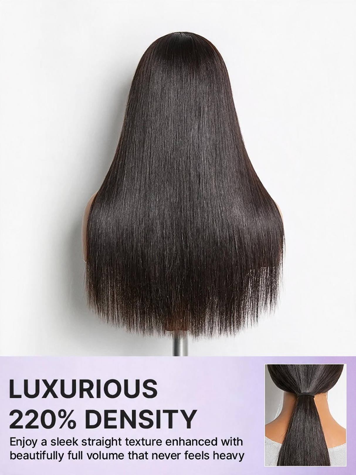EMMA  PartingMax Glueless Personalized Comfort Wig 220% Density Straight with 13x4 Closure  Lace Wig