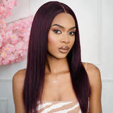 Emma  Glueless  4x4 Lace Full Frontal Human Hair Wig 530# Color