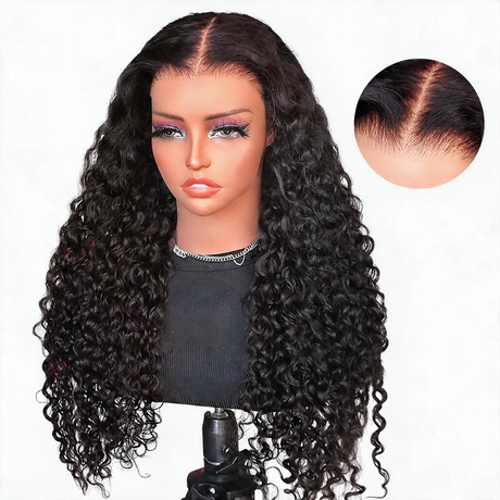 Emma Wet and Wavy 13x4 Lace Frontal Wig Water Wave Glueless 5x5 Wig Virgin Human Hair