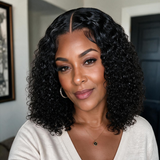 Emma Glueless 5x5 Jerry Curly Bob Wig 100% Human Hair