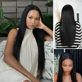 Emma 13x6 Lace Frontal Glueless Wig Pre Plucked Silky Straight Human Hair
