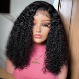 Emma Glueless Double Drawn Curly 13x4 Full Frontal Wig Human Hair SDD Curly Wig Pre Plucked