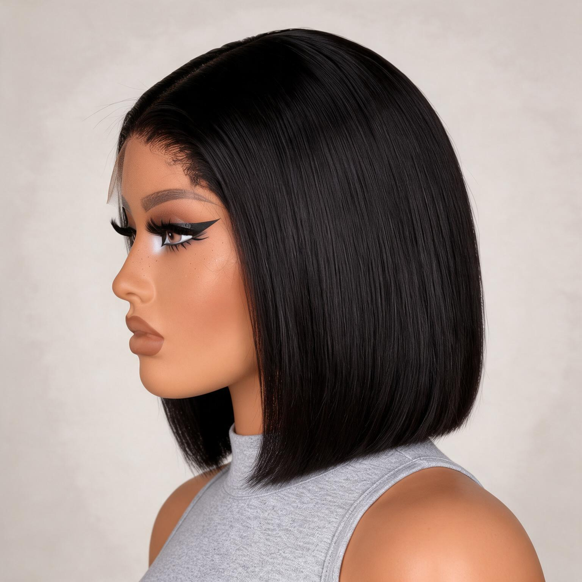 Hot Combo | 13x4 Lace Closure Brown Color Water Wave Wig+ 13x4 Full Frontal Straight Bob Wig