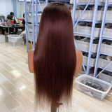 Hot Combo | 13x4 Full Frontal Glueless Brown Color Straight Lace Wig + 5x5 Full Frontal Glueless Water Wave Bob Wig