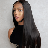 EMMA Comfort Wig 250% Density Straight with Glueless 4x4 Closure Lace Wig Virgin Human Hair