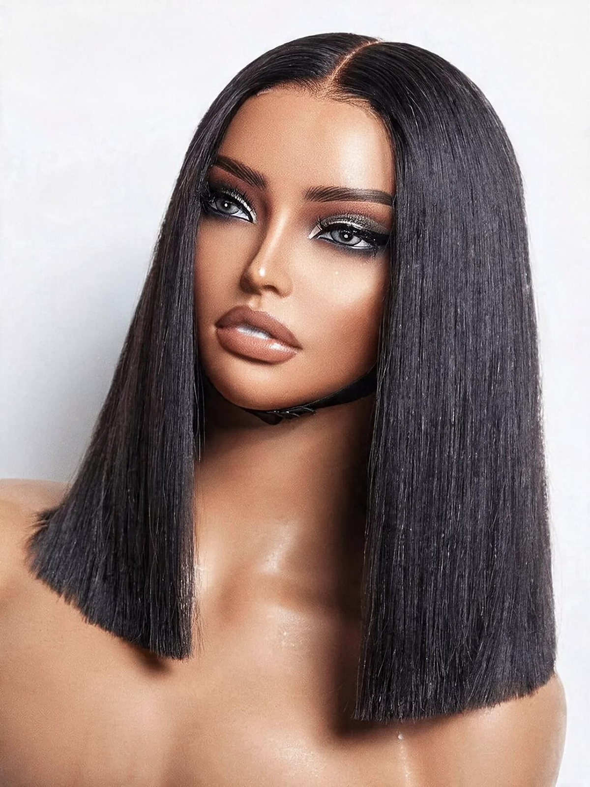 Emma  Glueless  220% Density Double Drawn 4x4 Lace Full Frontal Bob Wig Human Hair