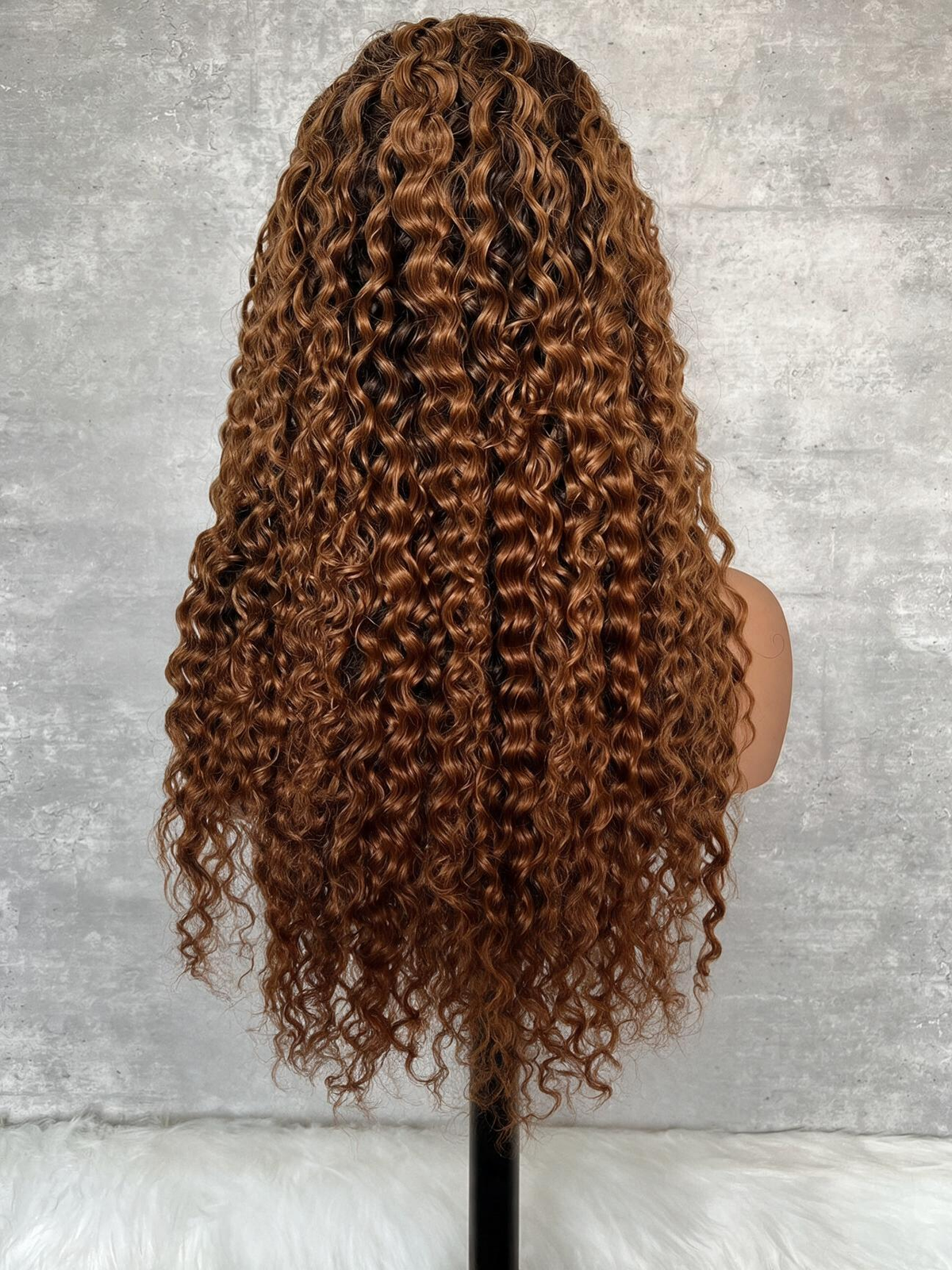 Emma 13x4 Lace Frontal Wig Pre Plucked 5x5 Lace Closure Wig Brown Color  Water Wave Human Hair