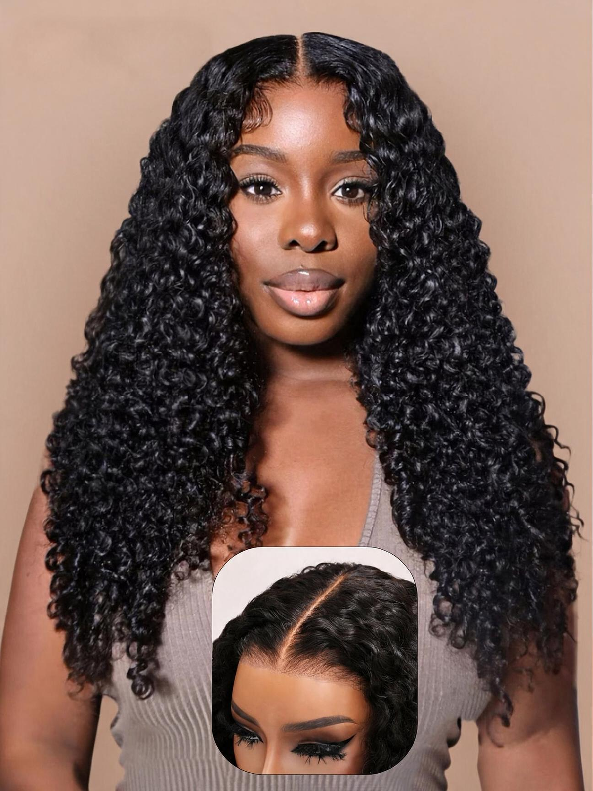 Emma Glueless 13x4 Lace Frontal Wig Jerry Curly Glueless 5x5 Lace Closure Wig 100% Human Hair