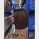 Emma Glueless SDD Bone Straight Vietnam 5x5 Lace Closure Bob wig  Ombre Brown T1B/4 Color