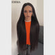 EMMA Glueless Comfort Wig 250% Density Straight with 13x4 Closure Lace Wig Pre Plucked Glueless 5x5 Wig Virgin Human Hair