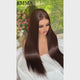 Emma 4x4 Lace Straight Wig | 100% Remy Human Hair | Glueless & Natural Hairline Brown Color