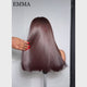 Emma Vietnam Hair Glueless 5X5 Lace Closure Wig Bone Straight SDD Human Hair Chocolate Brown Color