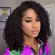 Emma Double Drawn Curly 13x4 Full Frontal Wig Human Hair SDD Curly Wig Pre Plucked