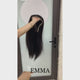 Emma 13x6 Lace Frontal Glueless Wig Pre Plucked Silky Straight Human Hair