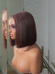 Emma Glueless Bone Straight 2x6 SDD Vietnam hair Lace Closure Brown Glueless Bob Wig