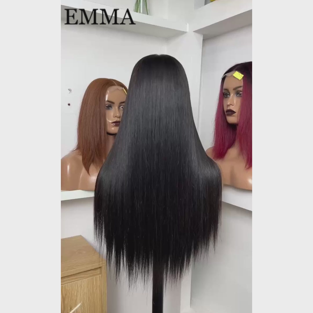 Hot Combo | 13x4 Full frontal Glueless Straight Wig + 5x5 Full frontal Glueless Brown Bob Wig