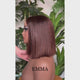 Emma SDD Bone Straight Bob Glueless Wigs Vietnam Hair Dark Chocolate Brown Color Wig