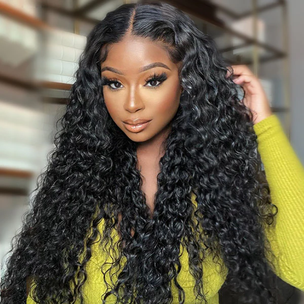 Emma Wet and Wavy 13x4 Lace Frontal Wig Water Wave Glueless 5x5 Wig Virgin Human Hair