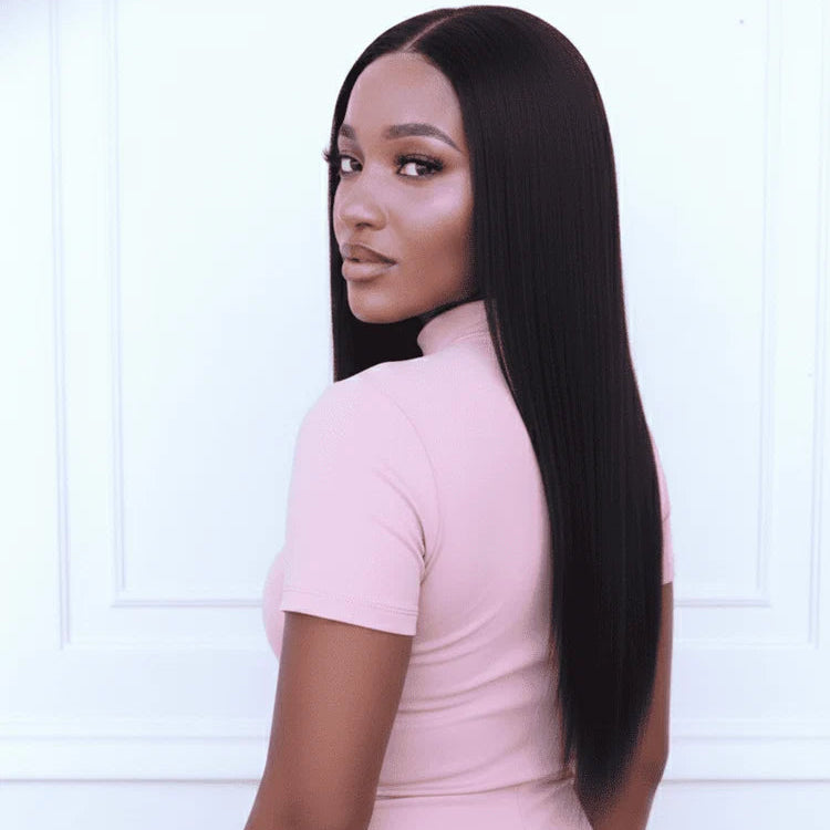 Emma 4x4 Lace Straight Wig | 100% Remy Human Hair | Glueless & Natural Hairline