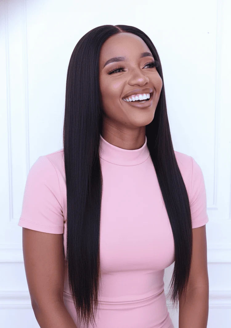 Emma 4x4 Lace Straight Wig | 100% Remy Human Hair | Glueless & Natural Hairline