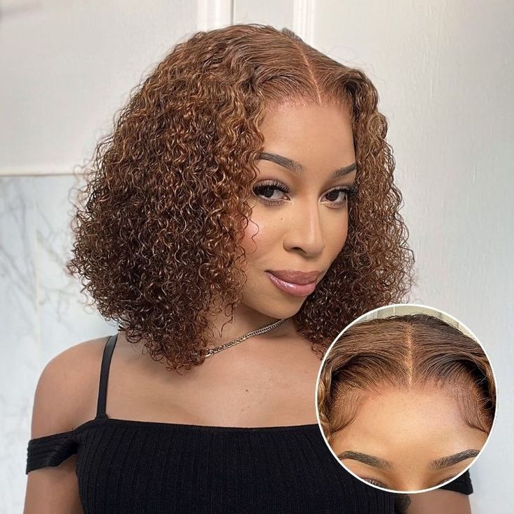 Emma Glueless 4x4 Water Wave Bob Wig 100% Human Hair